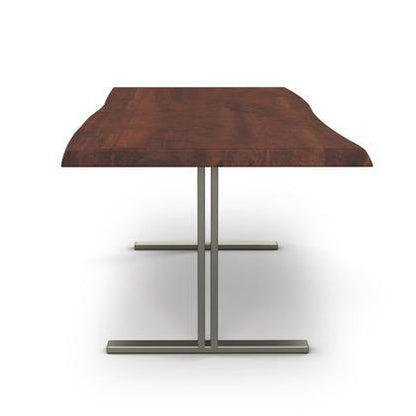 Brooks Natural Edge Dining Table - T Base