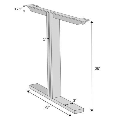 Brooks Natural Edge Dining Table - T Base