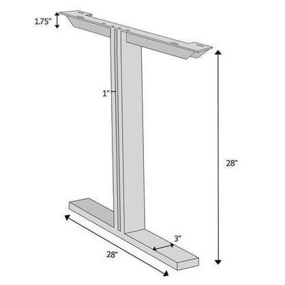 Brooks Natural Edge Dining Table - T Base