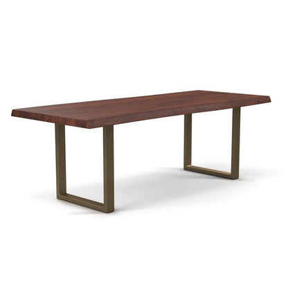 Brooks Natural Edge Dining Table - U Base
