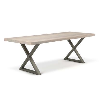 Brooks Natural Edge Dining Table - X Base