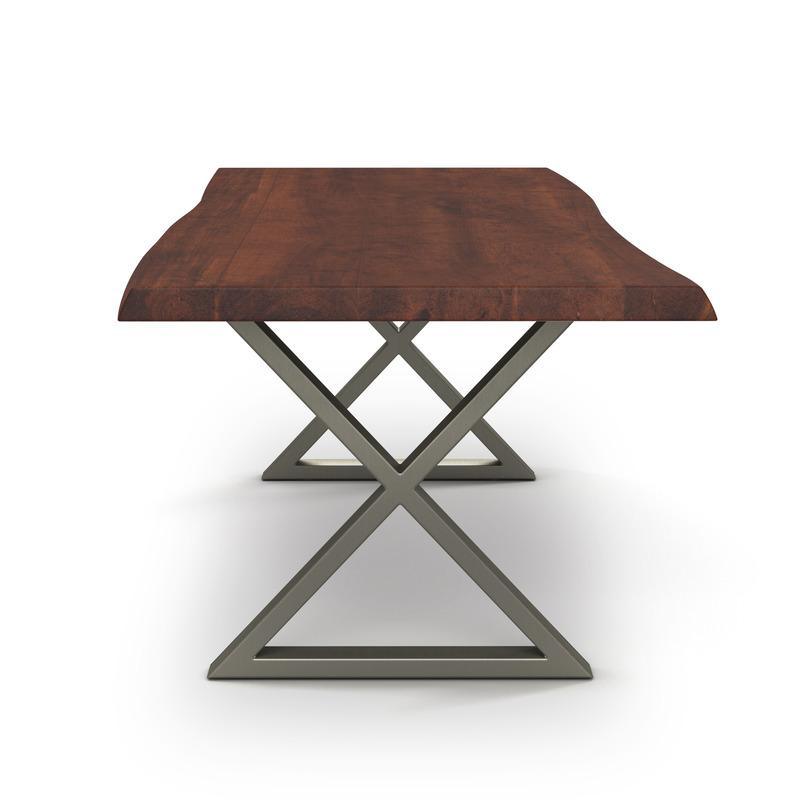 Brooks Natural Edge Dining Table - X Base