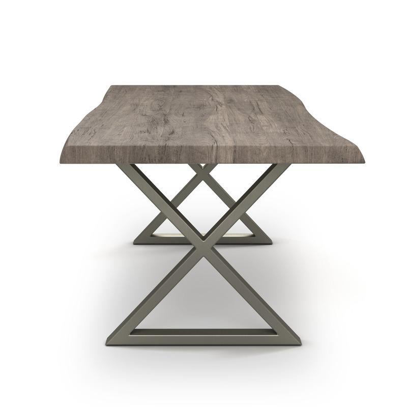 Brooks Natural Edge Dining Table - X Base