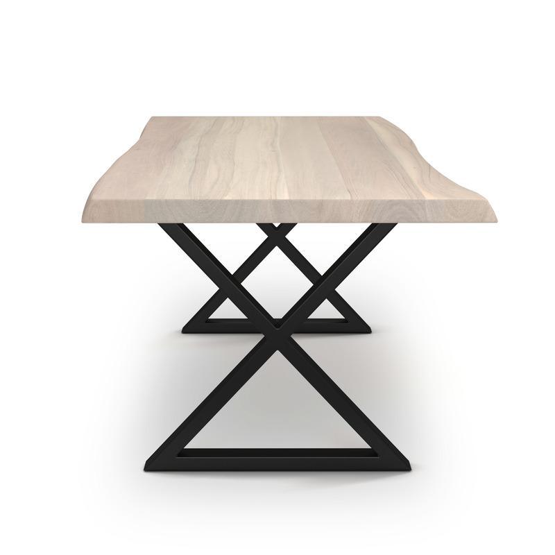Brooks Natural Edge Dining Table - X Base