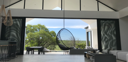 Bubble Outdoor Chair with Grey Cushions