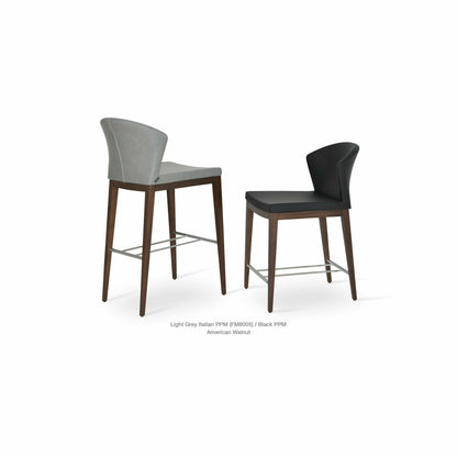 CAPRI WOOD LOW BACK STOOL