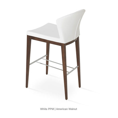 CAPRI WOOD LOW BACK STOOL
