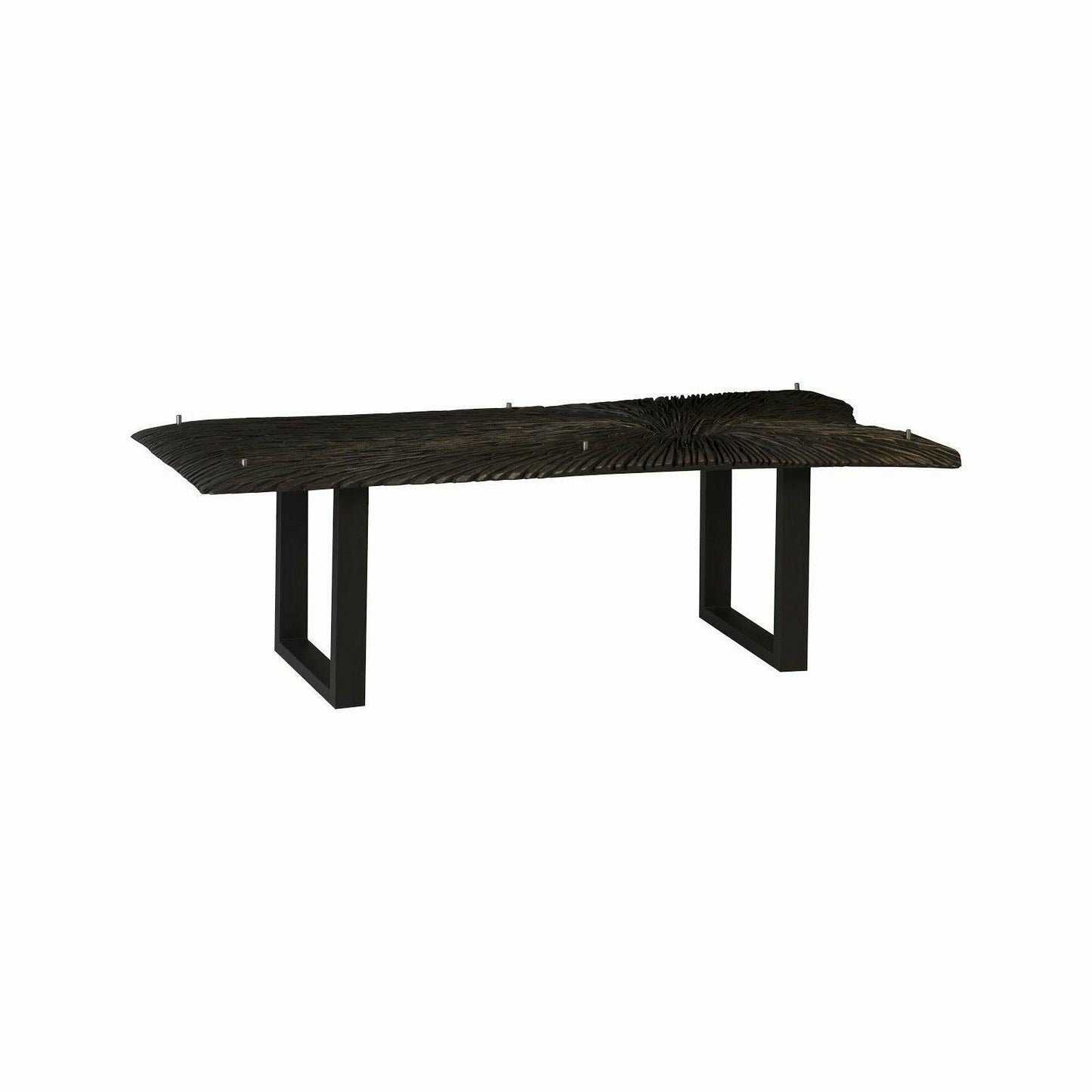 Chainsaw Dining Table with Glass
