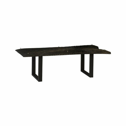 Chainsaw Dining Table with Glass
