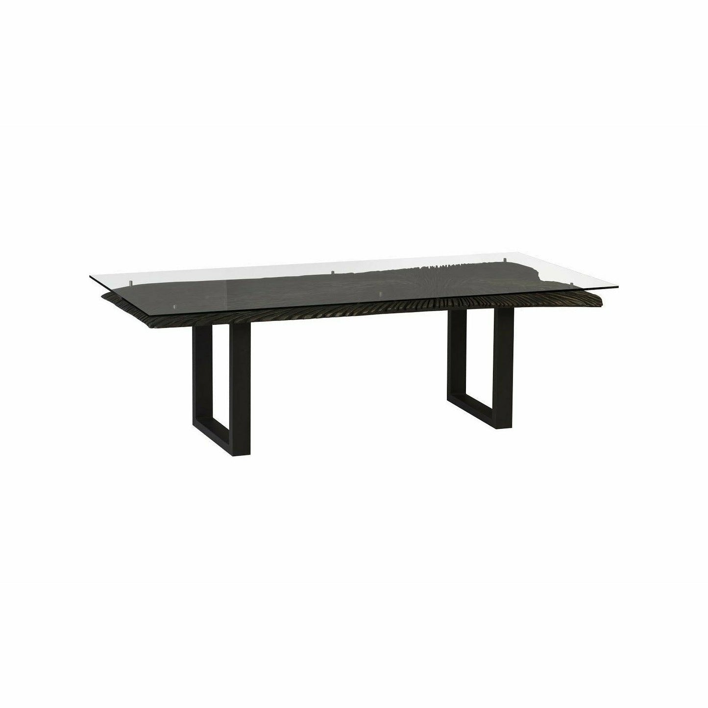 Chainsaw Dining Table with Glass