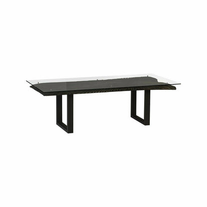 Chainsaw Dining Table with Glass