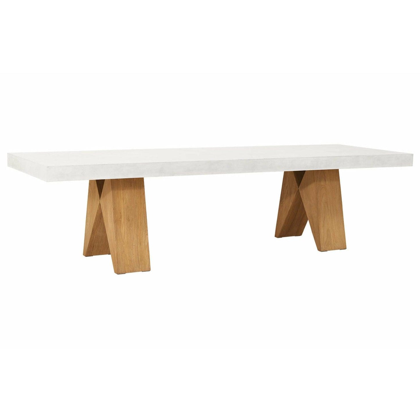 Clip Dining Table  Ivory White