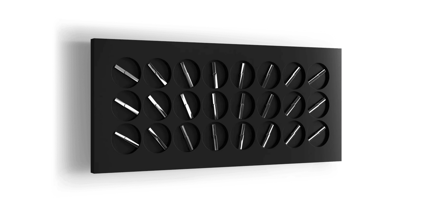 ClockClock 24 – Black Sterling Hands