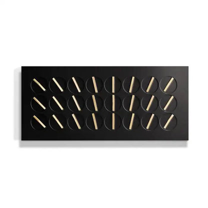 ClockClock 24 Black with Golden Hands