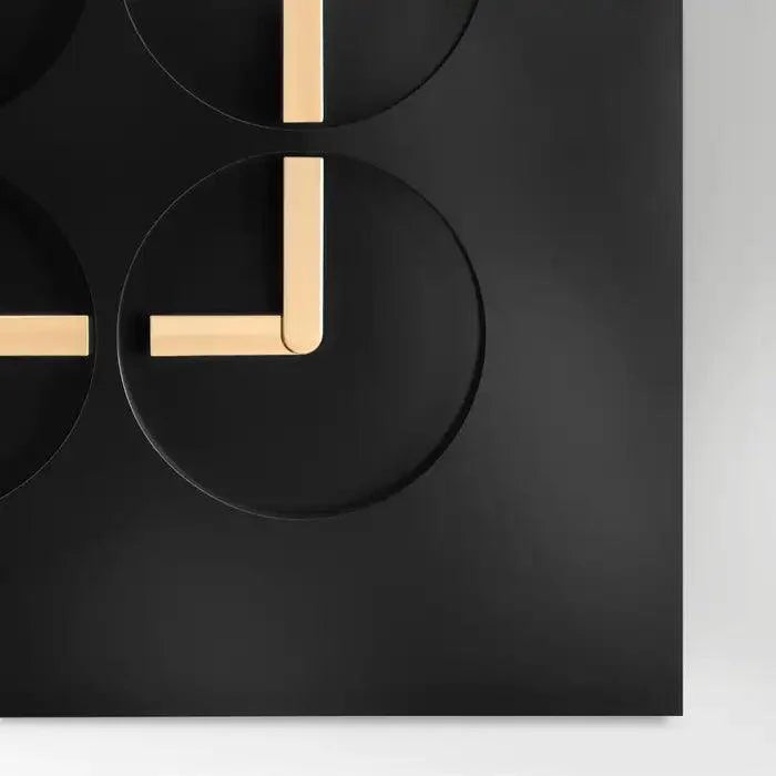 ClockClock 24 Black with Golden Hands