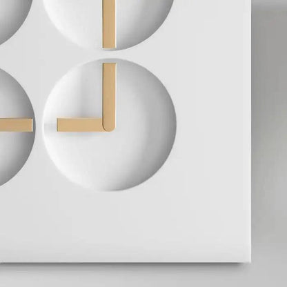 ClockClock 24 Golden Hands 'White', Wall Sculpture