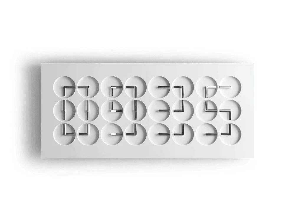 ClockClock 24 – White Sterling Hands