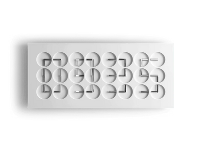 ClockClock 24 – White Sterling Hands