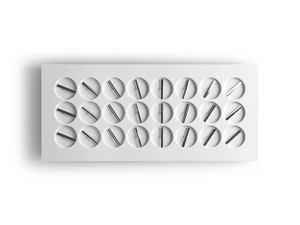 ClockClock 24 – White Sterling Hands