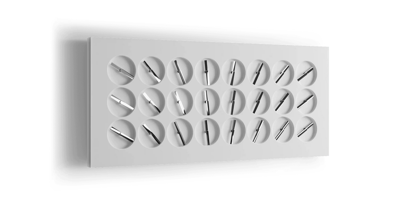 ClockClock 24 – White Sterling Hands