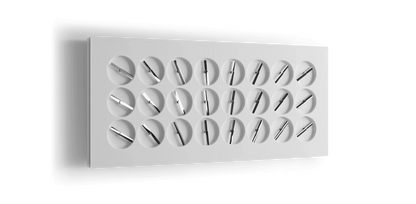 ClockClock 24 – White Sterling Hands