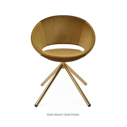 CRESCENT STICK SWIVEL CHAIR