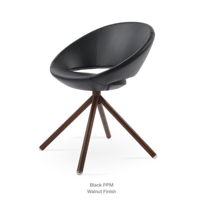 CRESCENT STICK SWIVEL CHAIR
