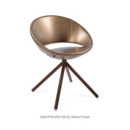 CRESCENT STICK SWIVEL CHAIR