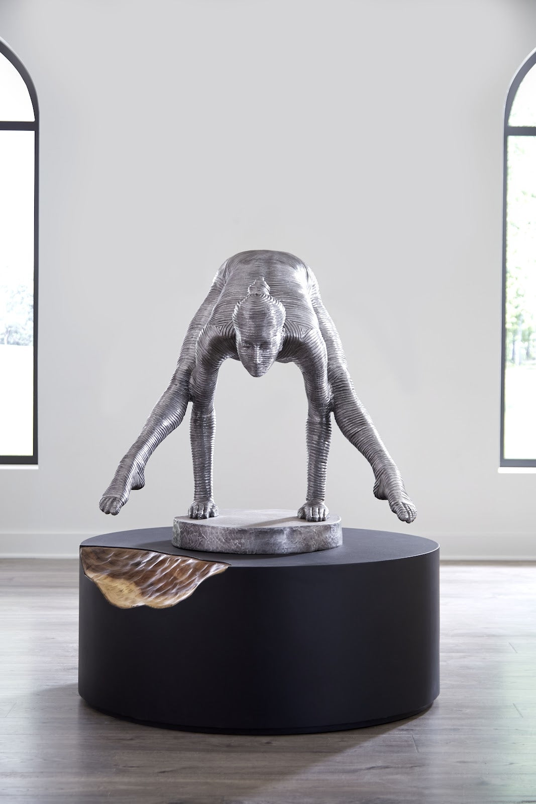 Balancing Body Sculpture Aluminum