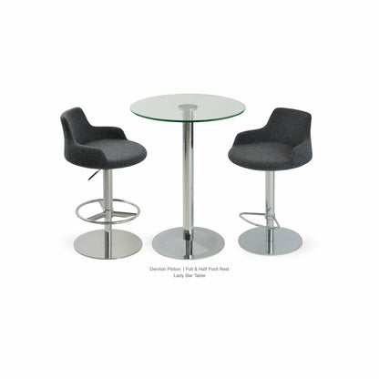 Dervish Piston Swivel Stool