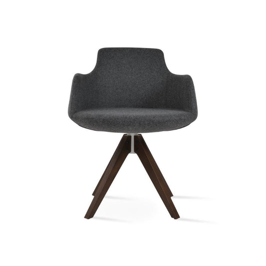 Dervish Pyramid Swivel Dining Chair