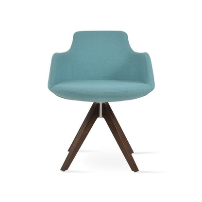 Dervish Pyramid Swivel Dining Chair