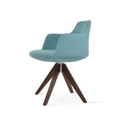 Dervish Pyramid Swivel Dining Chair