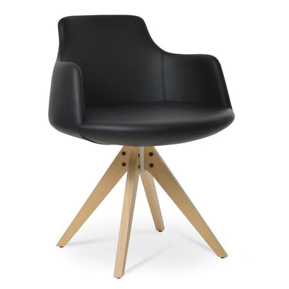 Dervish Pyramid Swivel Dining Chair