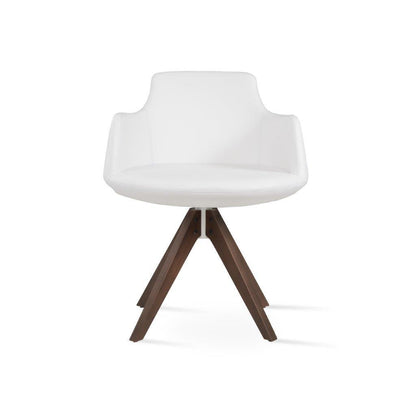 Dervish Pyramid Swivel Dining Chair