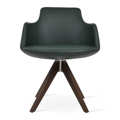 Dervish Pyramid Swivel Dining Chair
