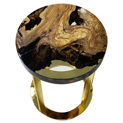 Dodona Olive Wood End Table