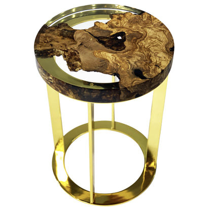 Dodona Olive Wood End Table