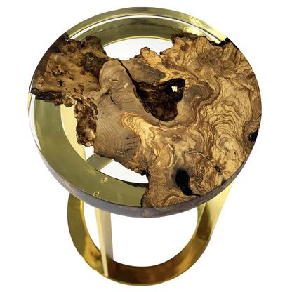 Dodona Olive Wood End Table