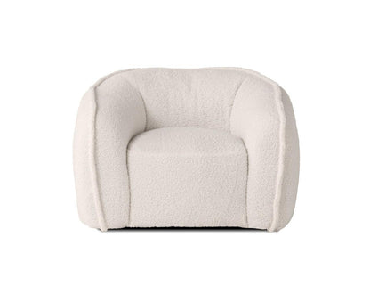 DUFFY SWIVEL OCCASIONAL CHAIR CREAM TEDDY