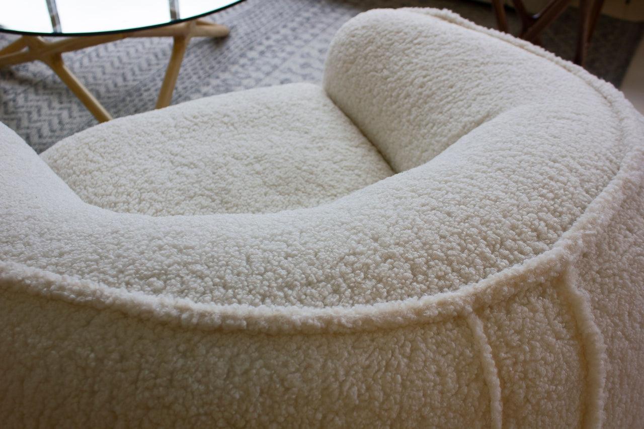 DUFFY SWIVEL OCCASIONAL CHAIR CREAM TEDDY