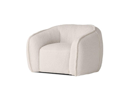 DUFFY SWIVEL OCCASIONAL CHAIR CREAM TEDDY