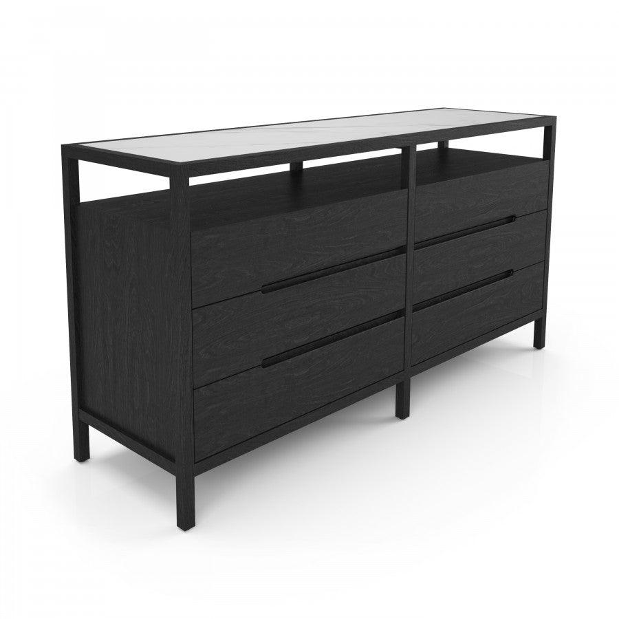 Edgar 6-Drawer Dresser Floating Top