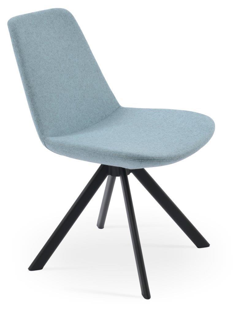 Eiffel Sword Swivel Dining Chair