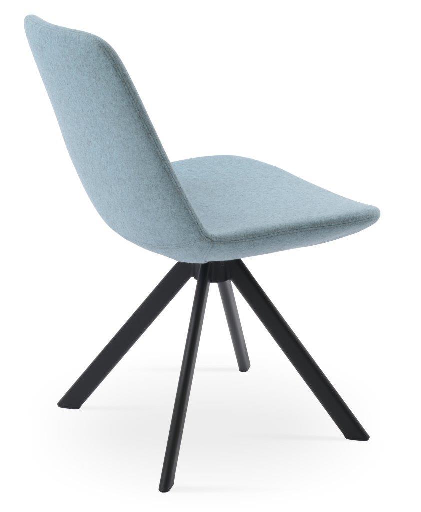 Eiffel Sword Swivel Dining Chair