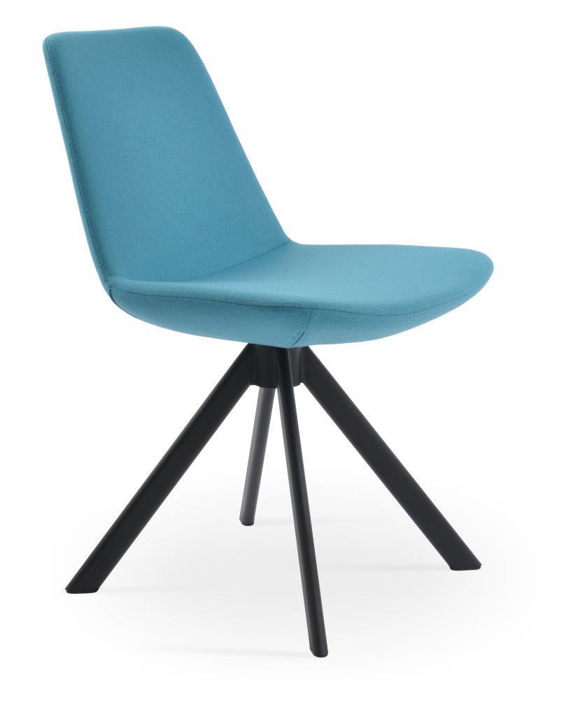 Eiffel Sword Swivel Dining Chair