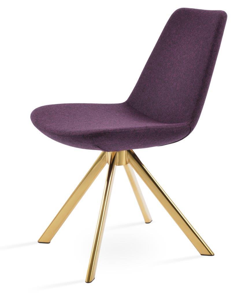 Eiffel Sword Swivel Dining Chair