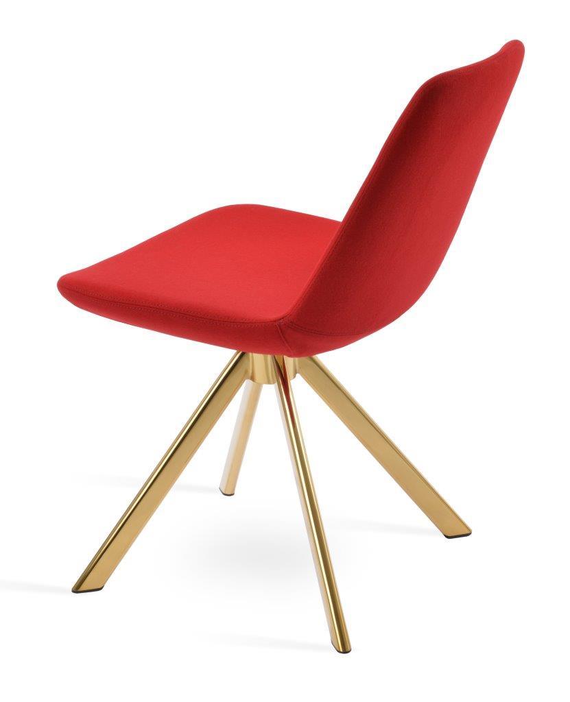 Eiffel Sword Swivel Dining Chair