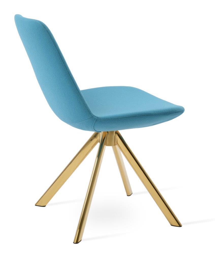 Eiffel Sword Swivel Dining Chair