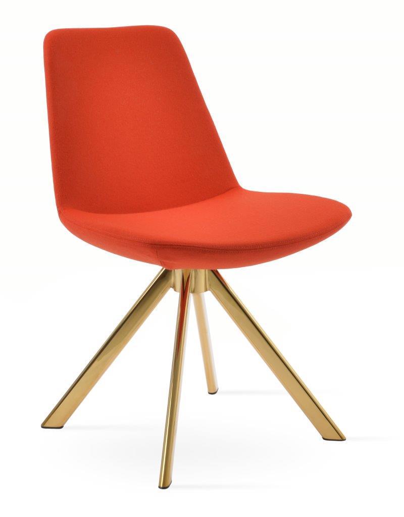 Eiffel Sword Swivel Dining Chair